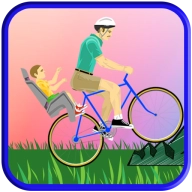 有趣的自行车行驶