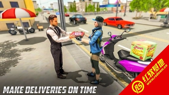 电动车披萨外卖女孩(Pizza Delivery Scooter Girl)游戏最新版