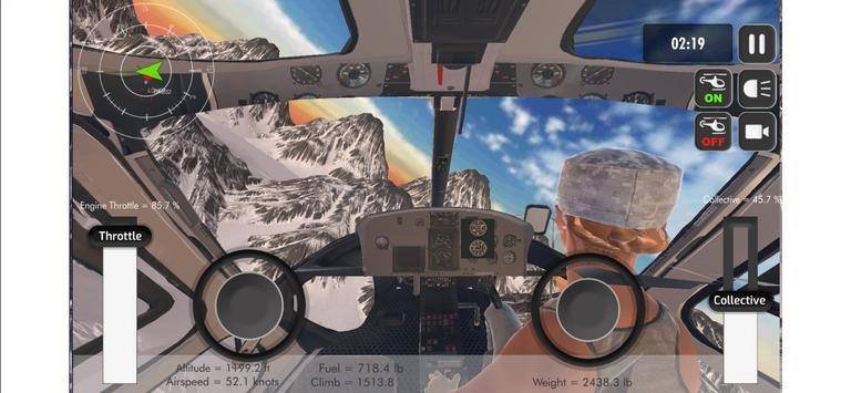 逼真的直升机模拟器(Helicopter Simulator: Mountain)手机最新版