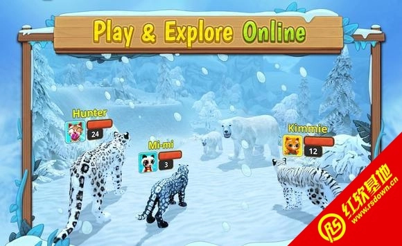 野生雪豹家族(Snow Leopard Family Sim)
