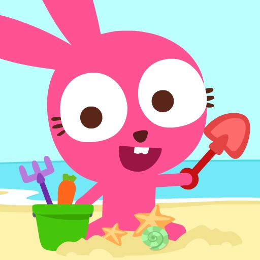 泡泡兔夏日海滩(Purple Pink Summer Beach)