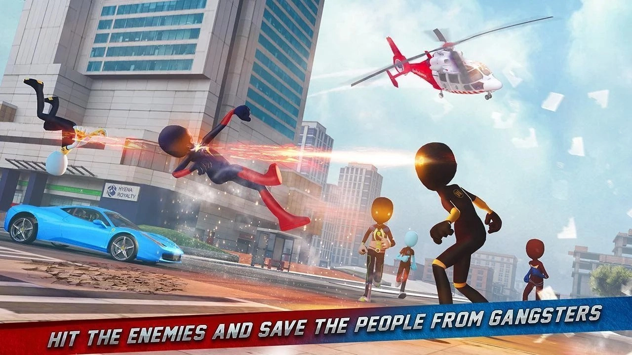 火柴冰英雄罪犯城(Stickman Ice Hero Crime City - R)