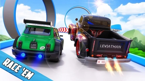 肌肉热车滑特技(Mega Ramp Car Stunts)游戏官方版