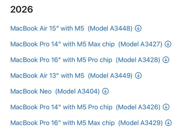 苹果最便宜笔记本抢先亮相：或将命名为MacBook Neo！