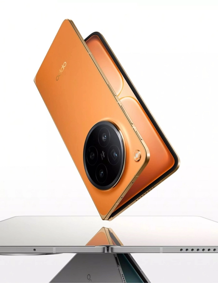 现在预约OPPOFindN6可享多重好礼，这款手机拥有金橙、原钛和深黑三种配色可供挑选