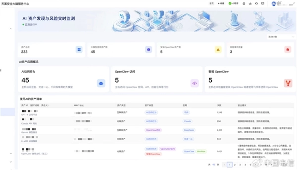 中国电信推出龙虾小卫士服务：一键守护，专治AI失控状况
