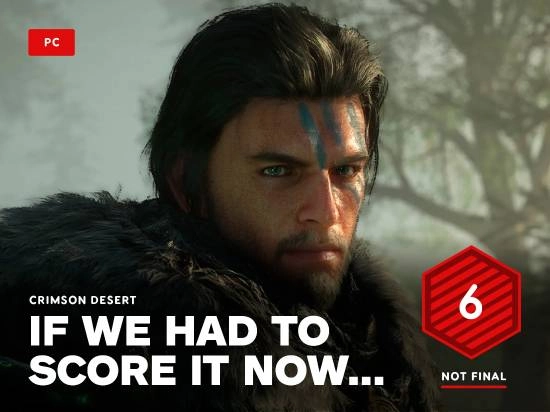 IGN对《红色沙漠》的临时评分是6分，目前已评测110小时但还没结束