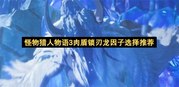 怪物猎人物语3锁刃龙肉盾玩法因子选择建议