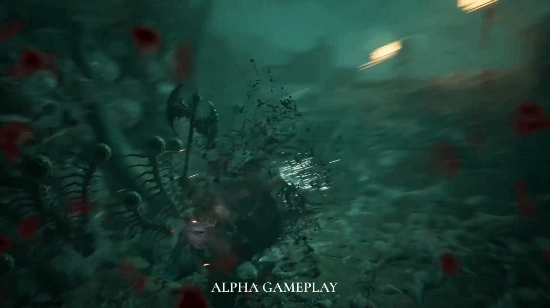 类魂系3A大作新实机曝光，恐怖怪物厮杀时满屏飙血，玩起来超带感