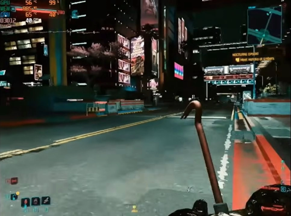 配备1GB显存显卡的玩家玩《赛博朋克2077》，意外跑出了40帧的成绩！
