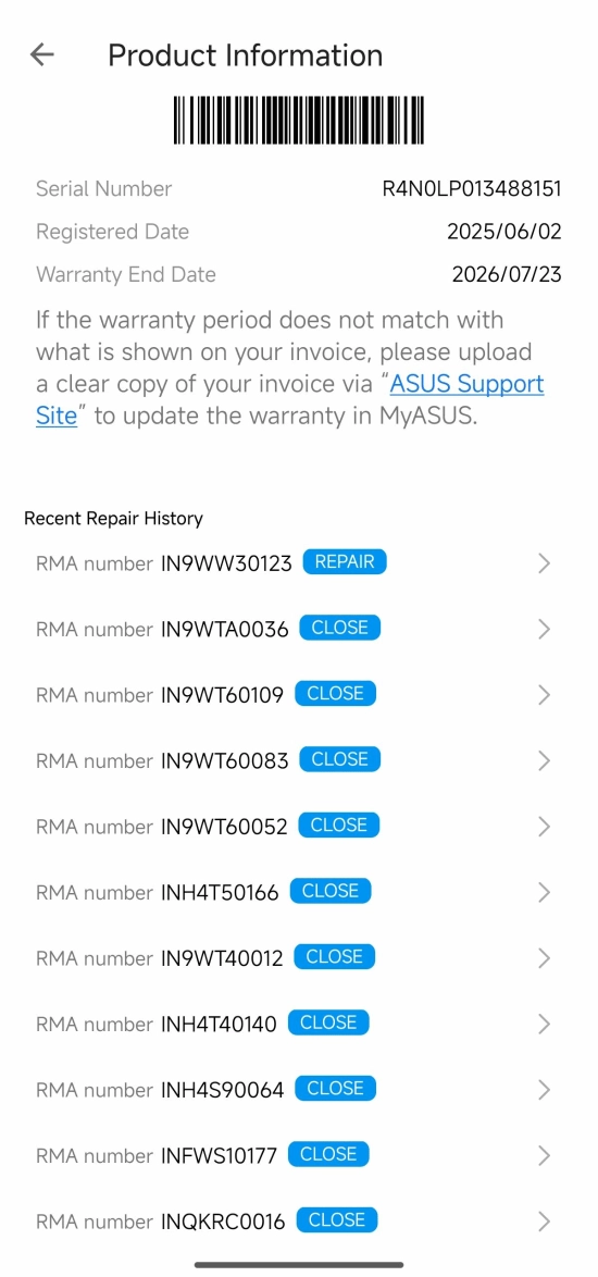 华硕售后体验太差：十次维修未解决问题，第十一次送修直接被拒！