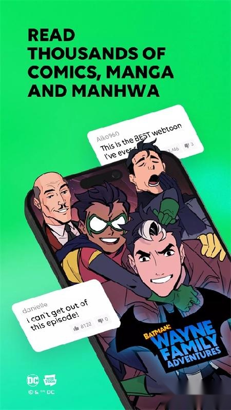 Naver Webtoon漫画资源展示界面