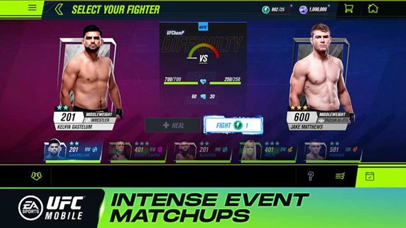 UFC终极格斗冠军2关卡挑战界面