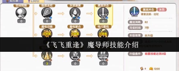 《飞飞重逢》中魔导师的技能介绍