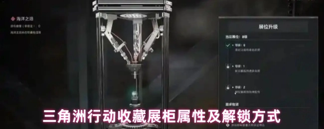 三角洲行动收藏展柜的属性与解锁途径