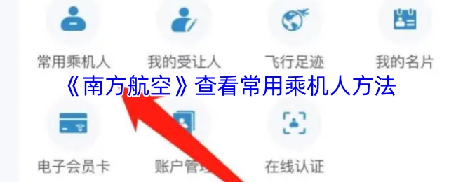 查看《南方航空》常用乘机人方法