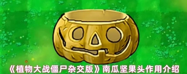 《植物大战僵尸杂交版》中南瓜坚果头的作用说明