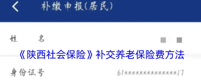 《陕西社会保险》中养老保险费补交办法