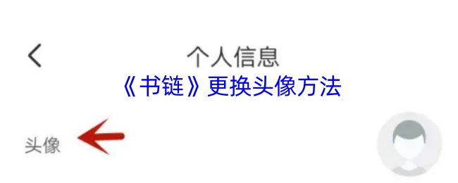 《书链》里头像更换的办法