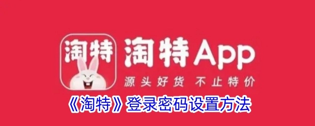 淘特登录密码的设置方式