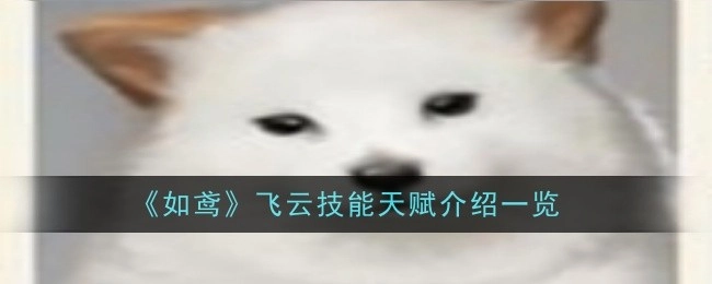 《如鸢》飞云技能天赋详细介绍