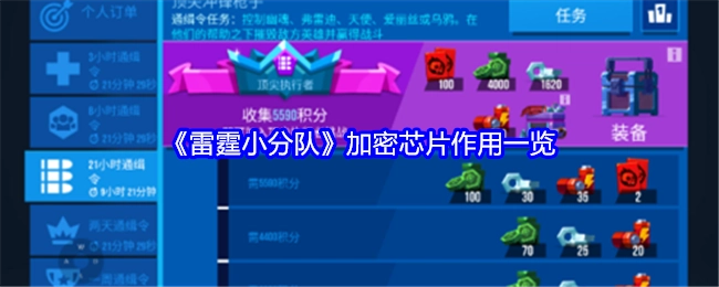 《雷霆小分队》加密芯片的作用详细介绍