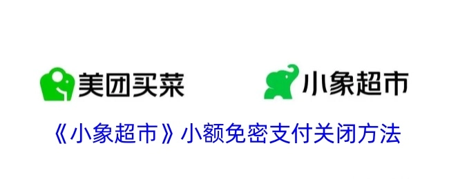 小象超市小额免密支付的关闭方式