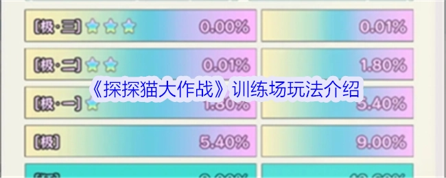 《探探猫大作战》之训练场玩法讲解
