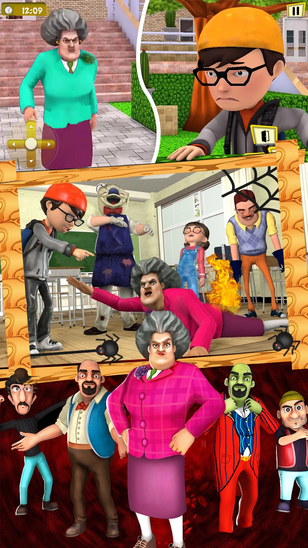 恐怖怪老師3D截圖2