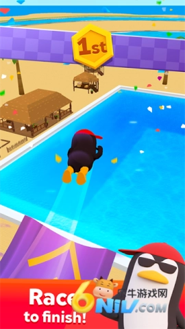 水上乐园滑梯竞速(4)