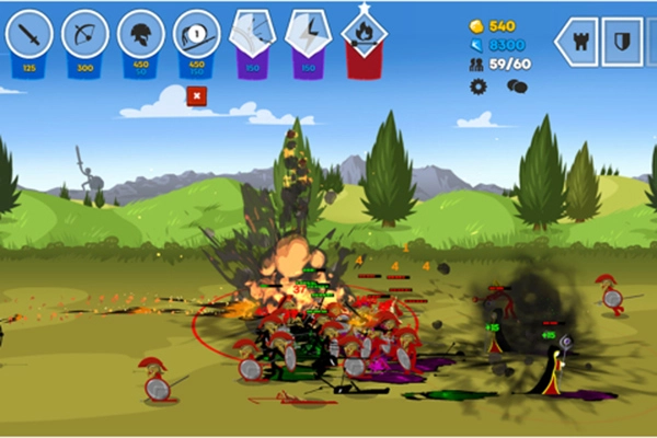 火柴人大战3老版图2