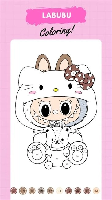 拉布布数字填色最新版(4)