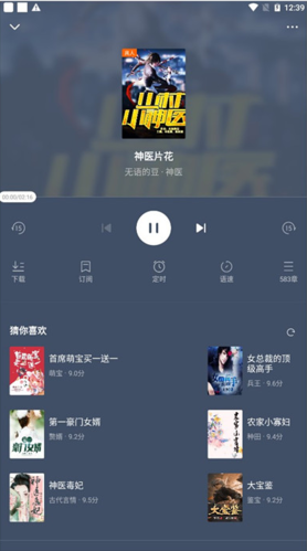 畅听小说界面展示图