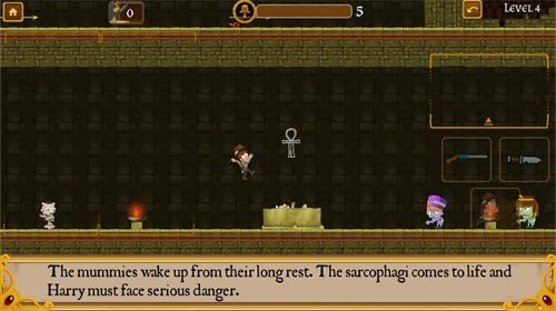 金字塔内部冒险游戏