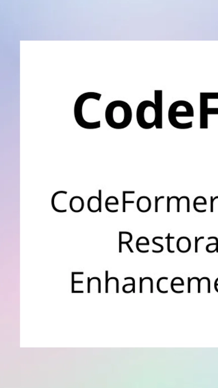 codeformer截图1