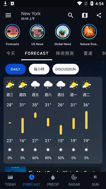 1weather安卓正版图3