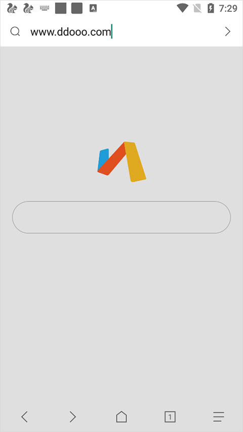 输入网址直接访问站点操作示意图