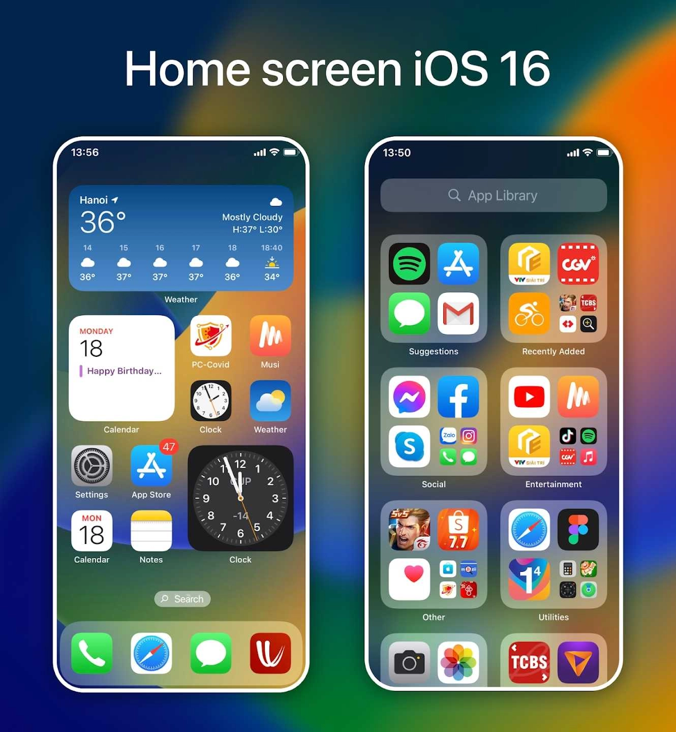 安卓仿ios16桌面全套中文版图2