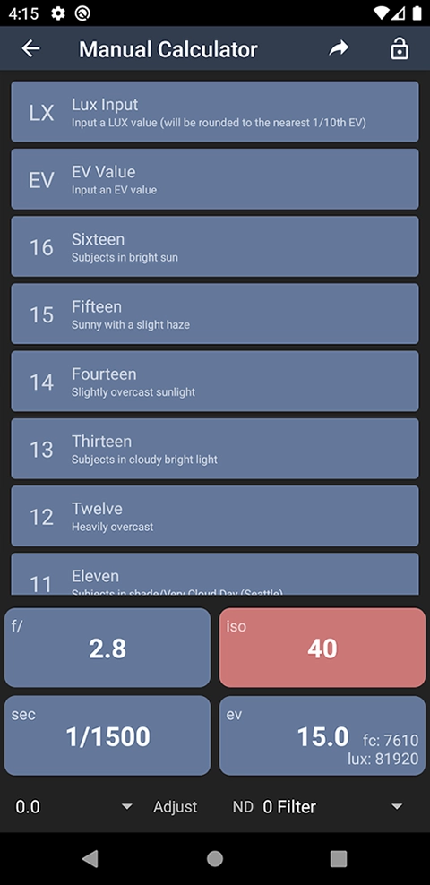lightmeter最新版1