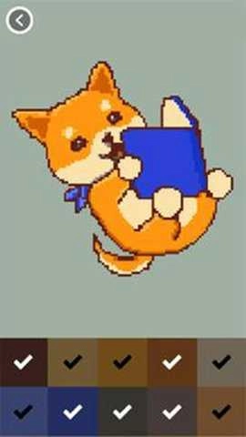 像素猫涂色