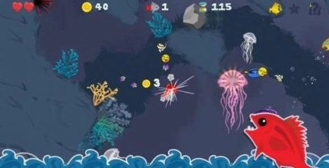 饥饿的小红鱼旧版-图1