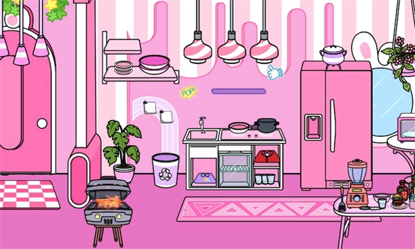 蒂奇镇粉色家居装饰图2