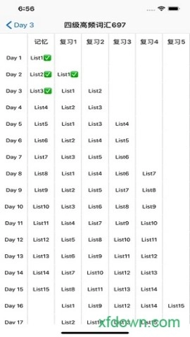 list背单词