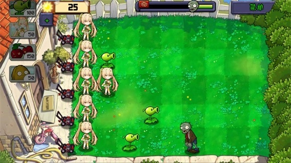 植物娘大战僵尸图2