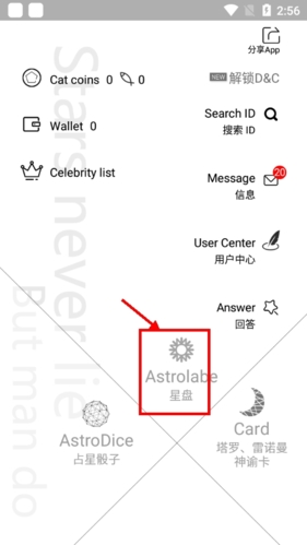 占星猫星盘入口展示