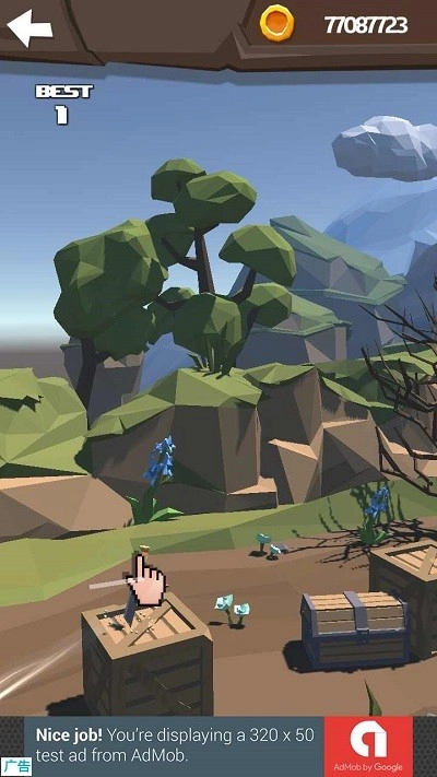 飞刀大挑战3d手机版图1