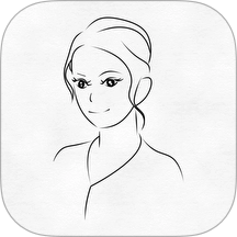 素描相机铅笔画