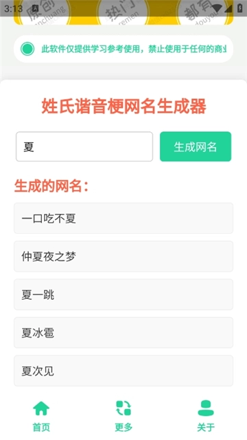 姓氏谐音梗网名生成器图3