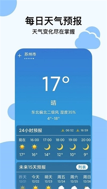 穿衣天气预报图1