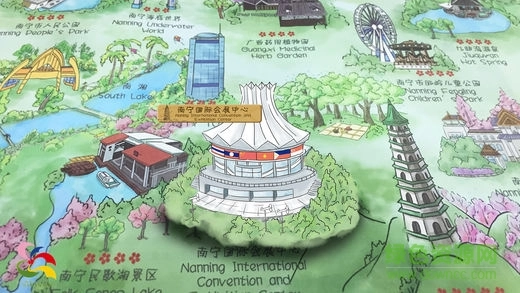 手绘南宁ar地图(2)